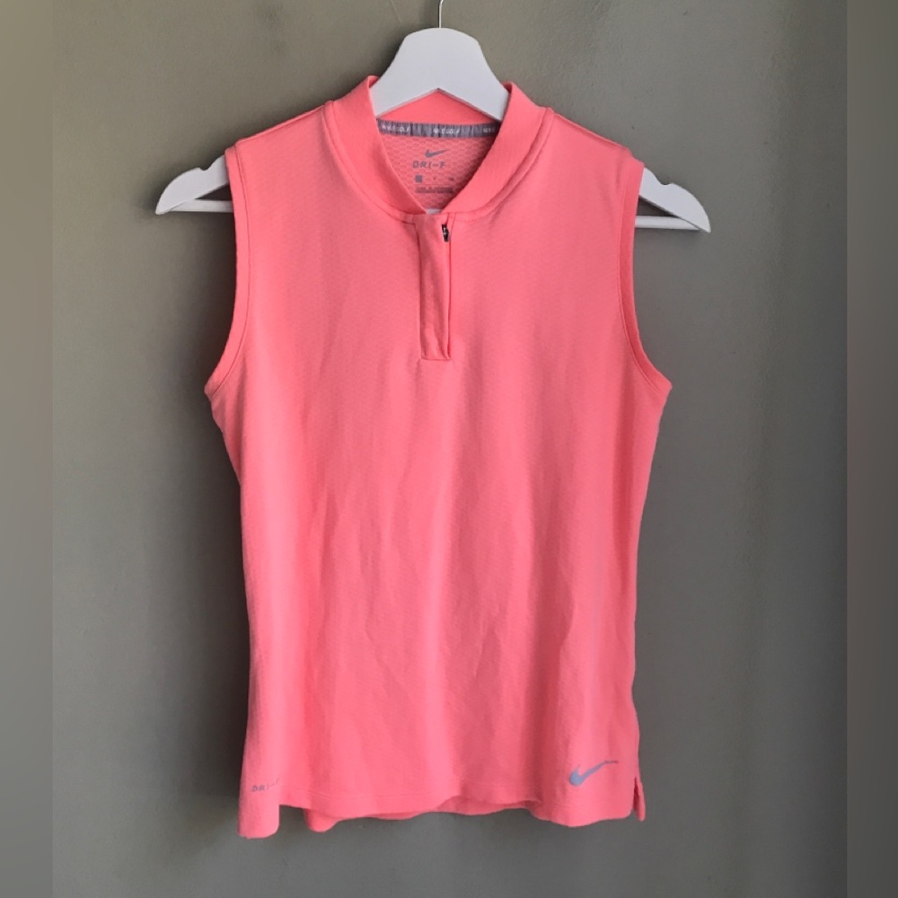 NIKE GOLF DRY BLADE DRI-FIT SLEEVELESS POLO PINK SHIRT WOMEN'S Size: S